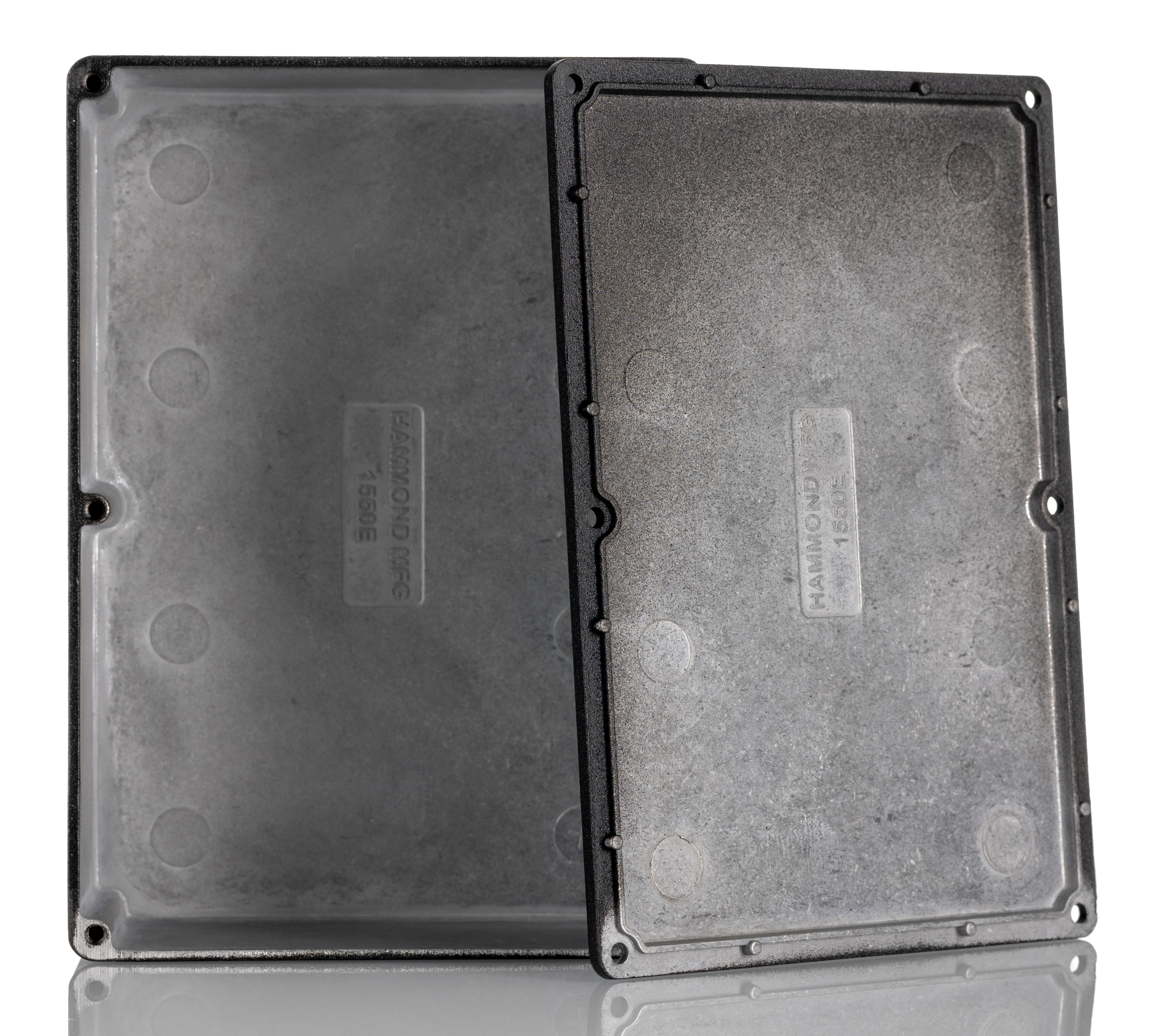 1550ebk Hammond 1550 Series Black Die Cast Aluminium Junction Box, IP54, 171 mm, 121mm 51 mm