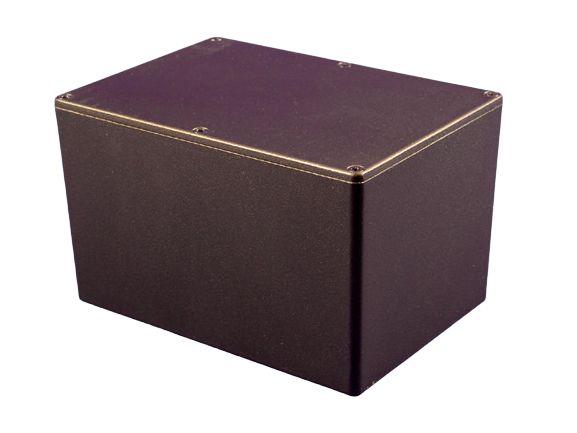 Hammond 1550 Series Black Die Cast Aluminium Junction Box, IP54, 171 mm, 121mm 101 mm