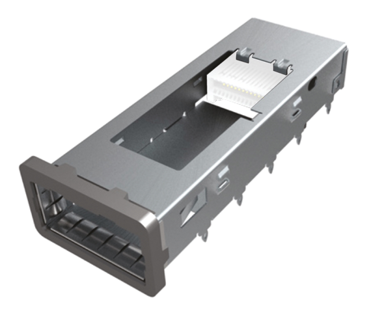 TE Connectivity ZQSFP+ Cage Assembly for QSFP Cable Assembly, QSFP MSA Compatible Transceiver