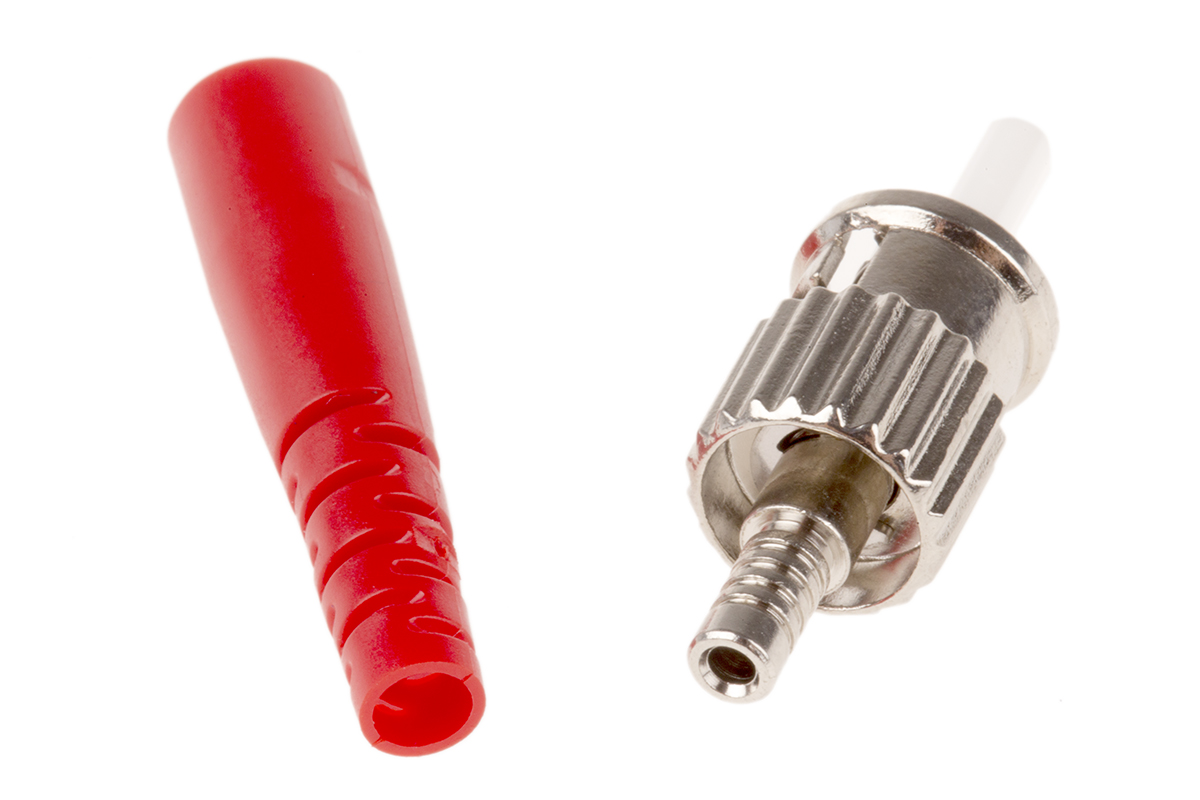 RS PRO, ST, PC Multimode Simplex Fibre Optic Connector 127 μm Fibre Size, 0.3dB Insertion Loss