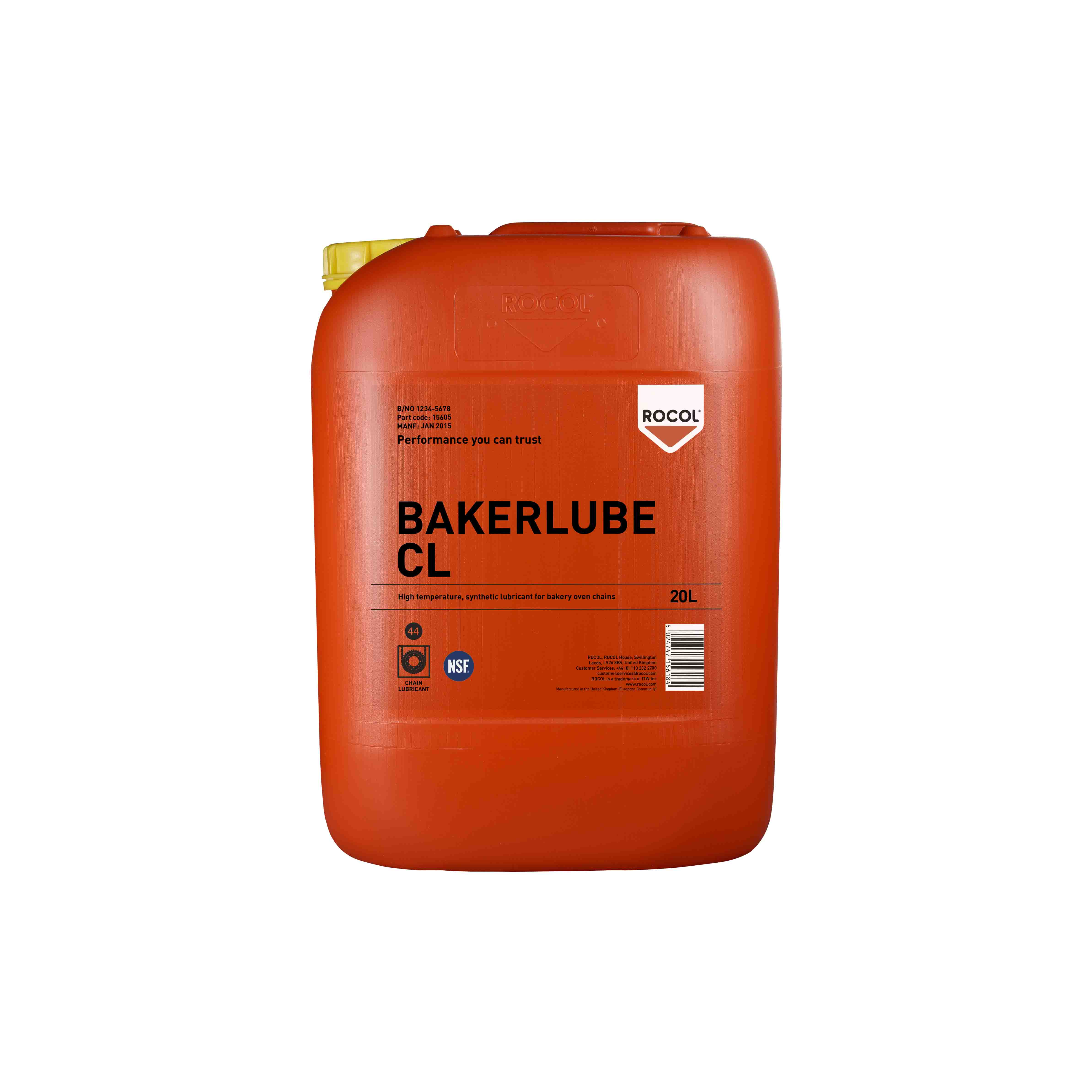 Rocol Bakerlube® CL Lubricant Synthetic 20 L Can Food Safe