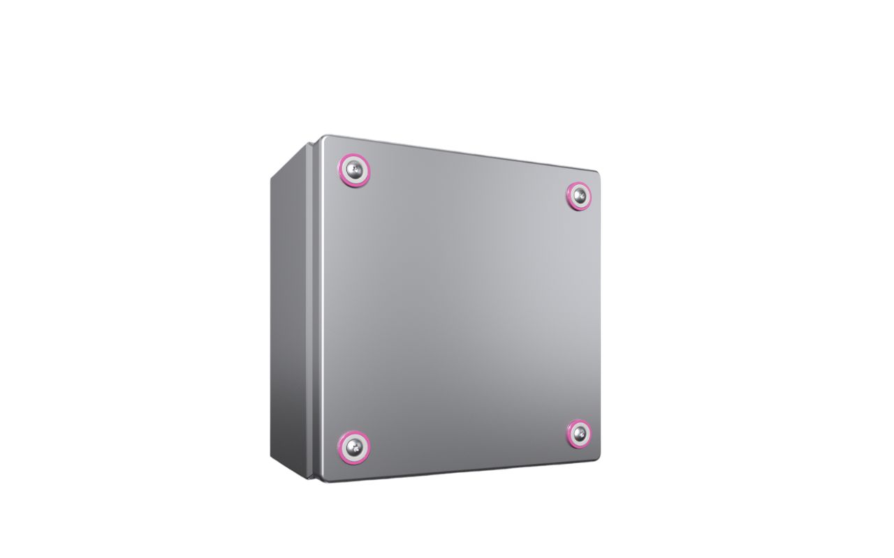 Rittal KX Series Stainless Steel Terminal Box, IP66, 200 mm x 200 mm x 120 mm