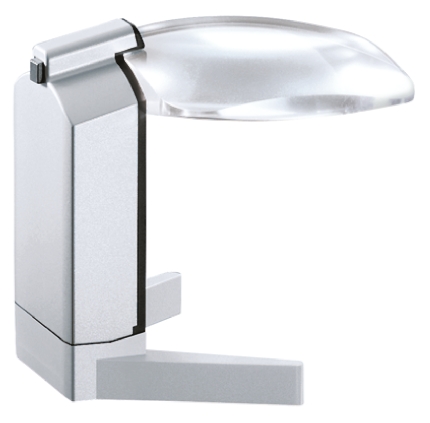 Eschenbach Scribolux LED Magnifying Lamp with Pedestal, 100 x 75 mm Lens