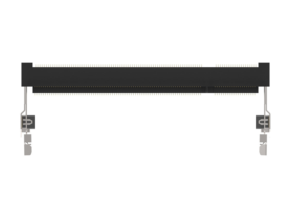 1565917-4 TE Connectivity 0.6 mm Pitch 200 Way, Right Angle Surface Mount Mount DDR2 DIMM Socket ,1.8V, 500mA