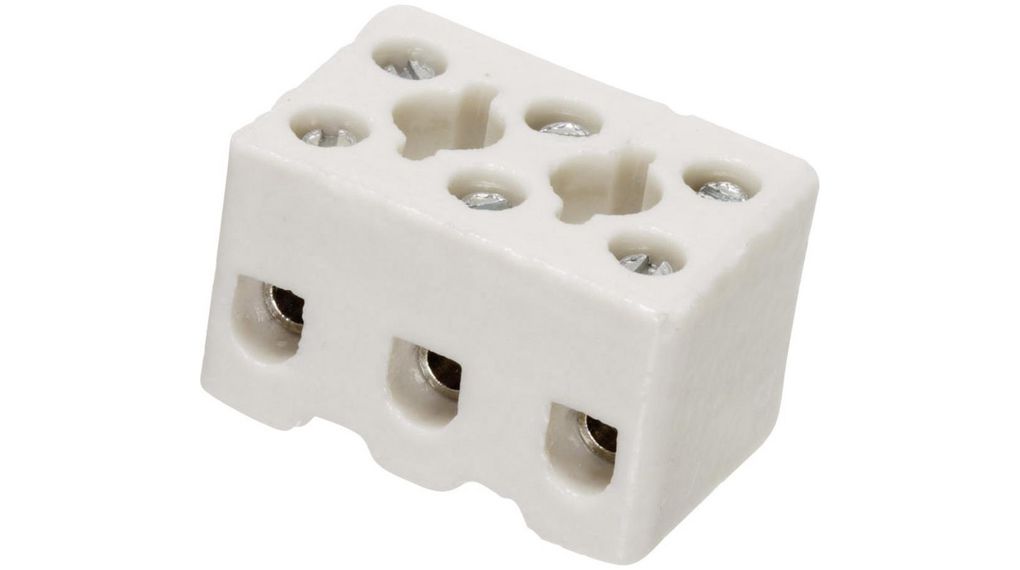 Adels Contact 157 Series Terminal Block, 2-Way, 6mm² Wire, 16A Screw