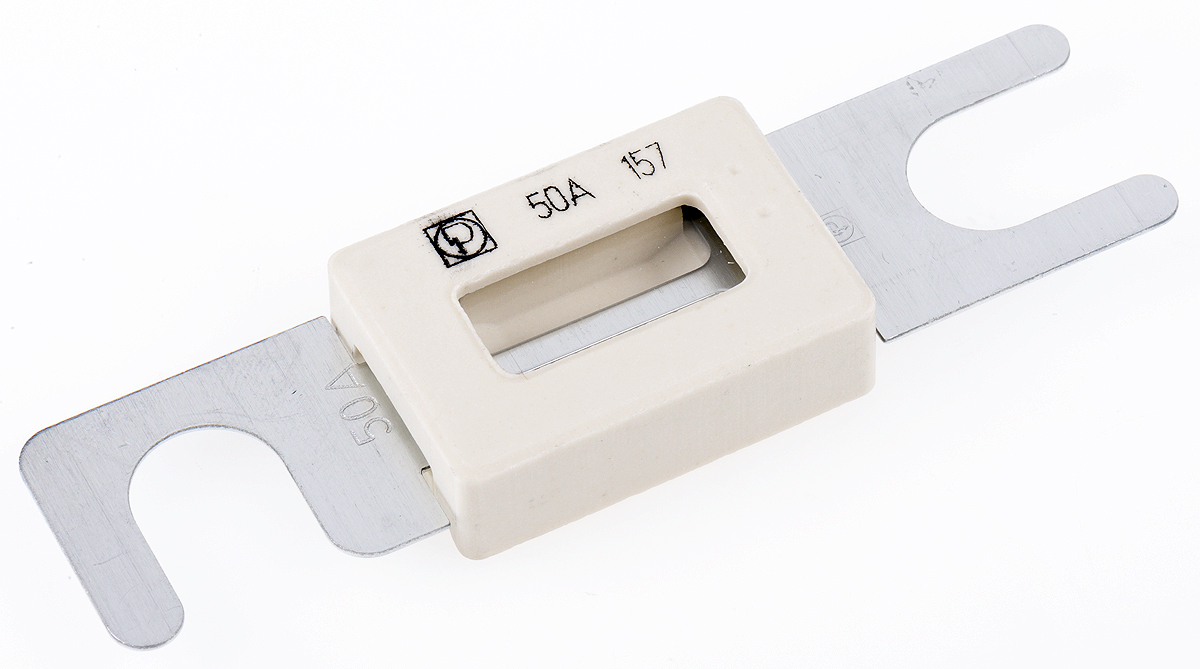 Littelfuse 50A Grey, White Car Fuse, 80V dc