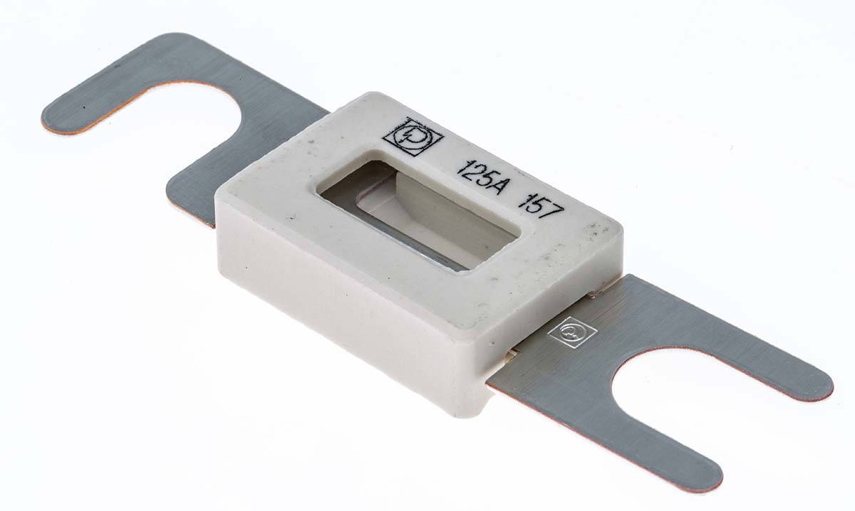 Littelfuse 125A Grey, White Car Fuse, 80V dc