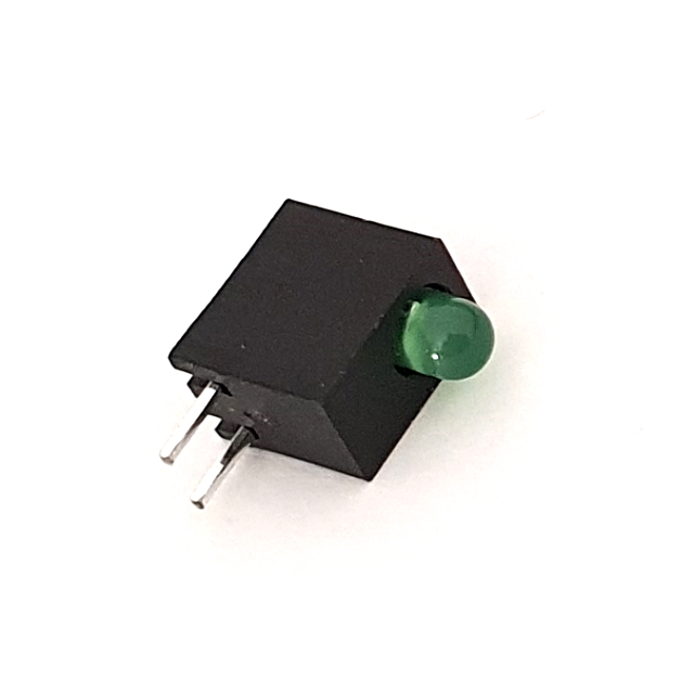 CML Innovative Technologies 15701004 Green Right Angle LED Indicator, 1 LEDs 3 mm (T-1) 5 V