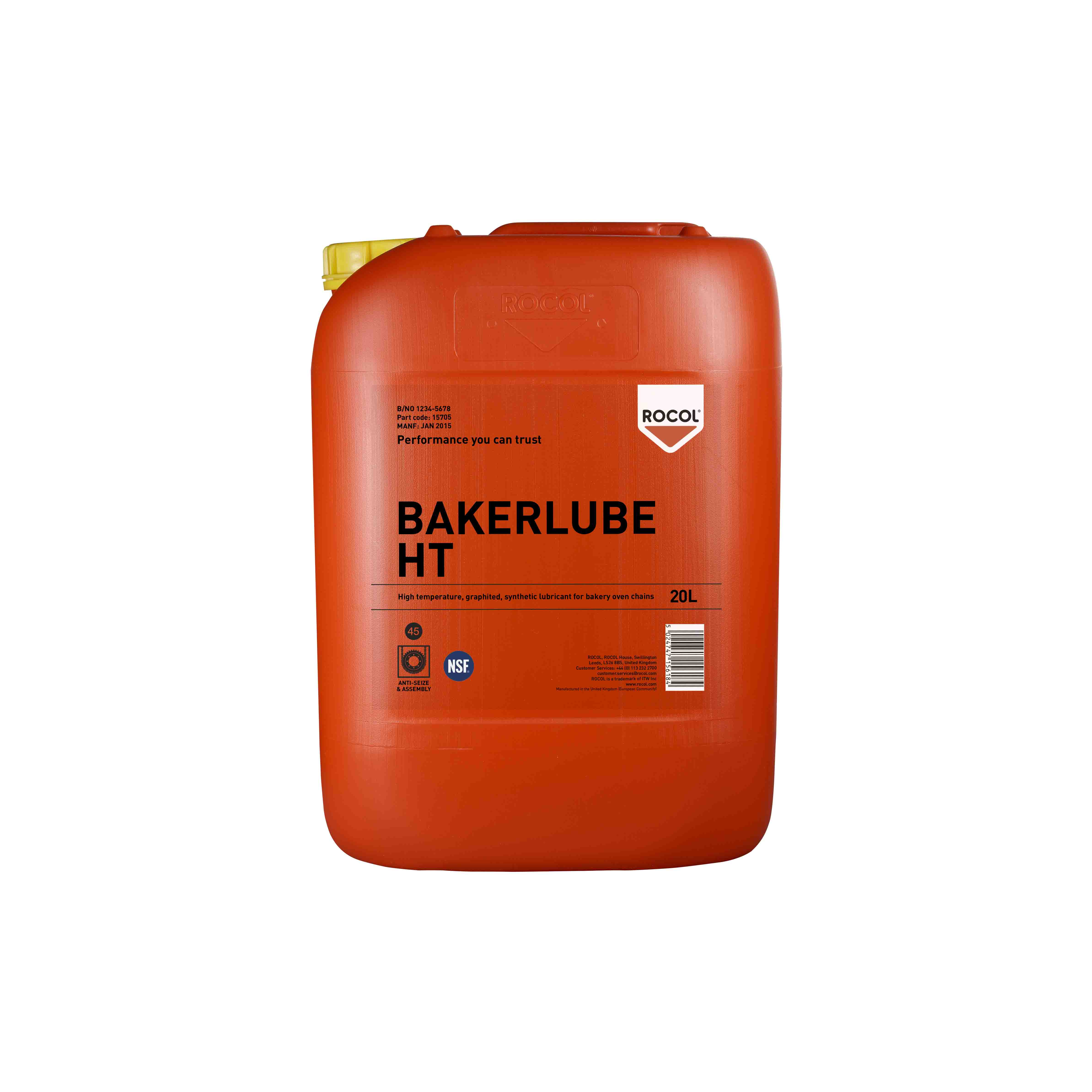 Rocol Bakerlube® HAT Lubricant Poly Alkylene Glycol 20 L Can Food Safe
