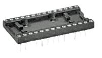 TE Connectivity 2.54 mm Pitch 28 Way Surface DIP IC Socket