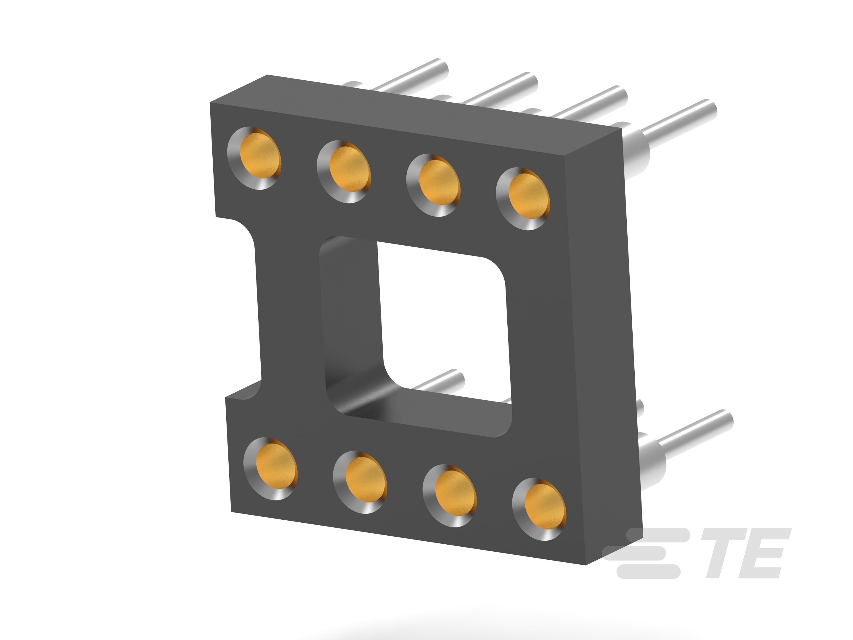 TE Connectivity 2.54 mm Pitch 8 Way Surface DIP IC Socket