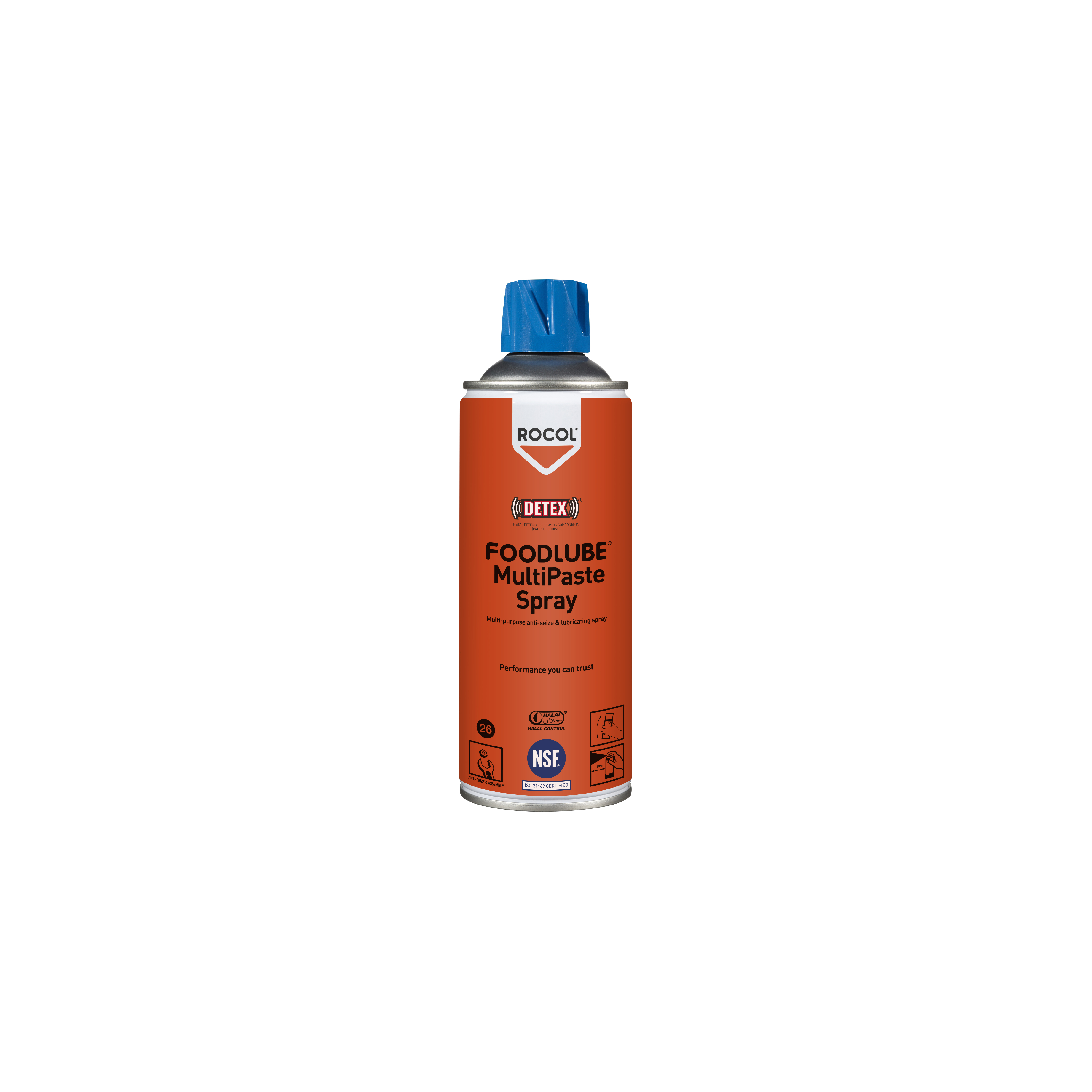 Rocol Foodlube Multi-Paste Spray Lubricant Synthetic 400 ml Aerosol Food Safe