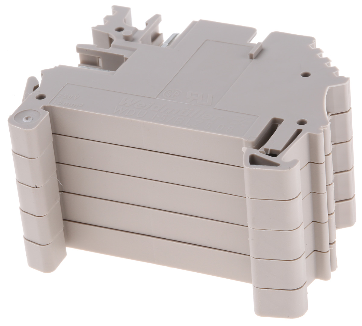 1577340000 Weidmüller W Series 1-Contact Male Interface Module, Clamping Yoke Connector, DIN Rail, 16A