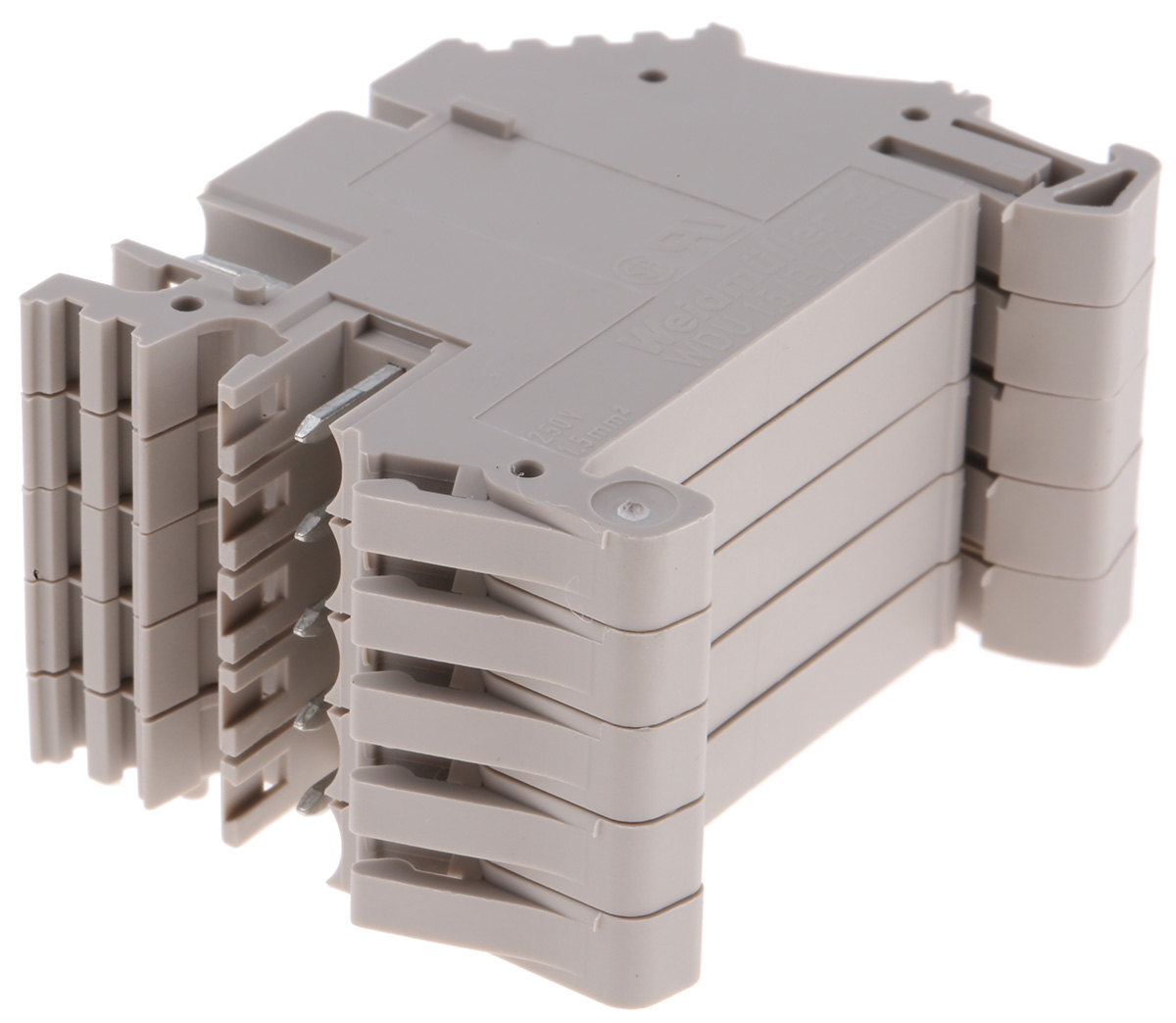 1577340000 Weidmüller W Series 1-Contact Male Interface Module, Clamping Yoke Connector, DIN Rail, 16A