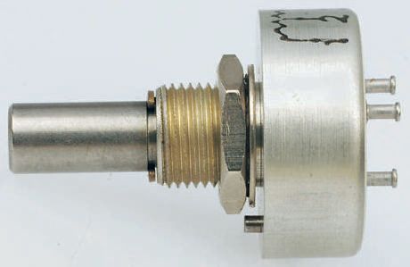 Vishay 157 10 kΩ Rotary Potentiometer 1-Turns 1-Gang Panel Mount, 157B103MX9001