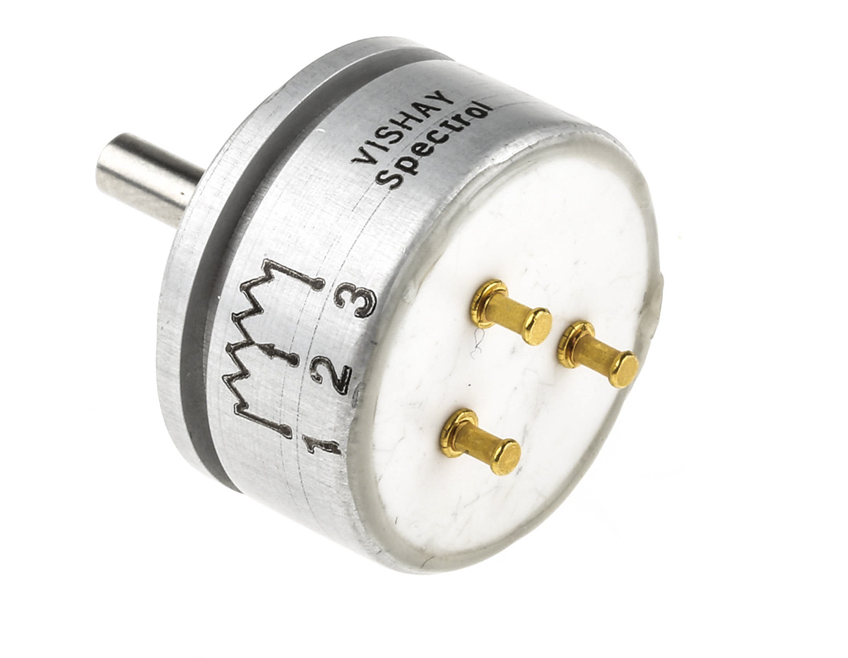 157s103mb9002 Vishay 157 10 kΩ Rotary Potentiometer 1-Turns 1-Gang Servo Mount, 157S103MB9002