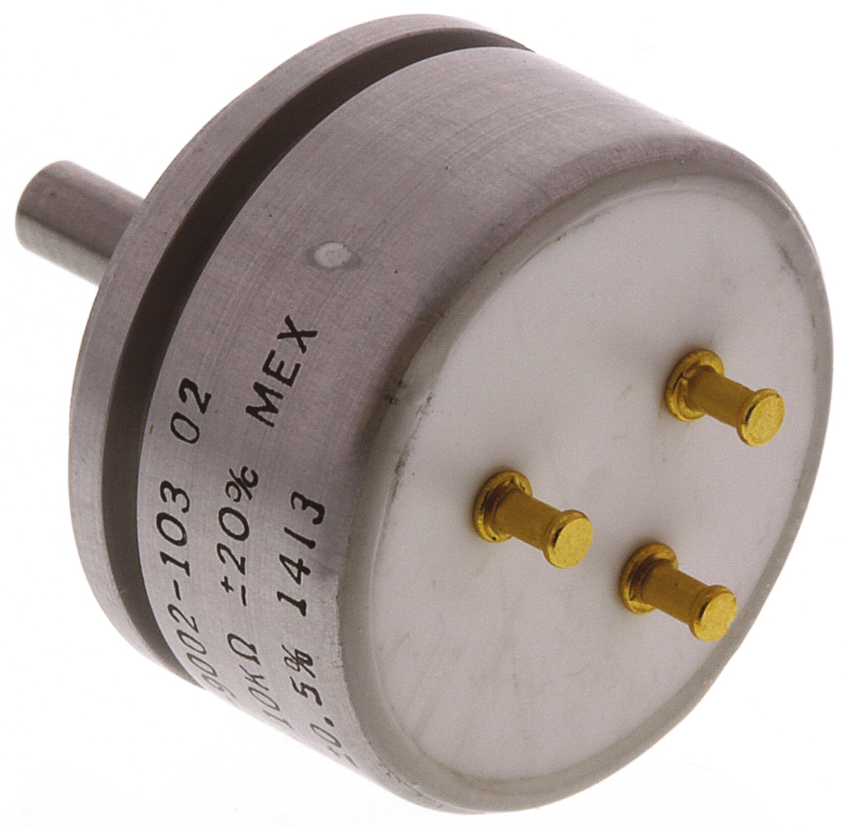 157s202mb9002 Vishay 157 2 kΩ Rotary Potentiometer 1-Turns 1-Gang Servo Mount, 157S202MB9002