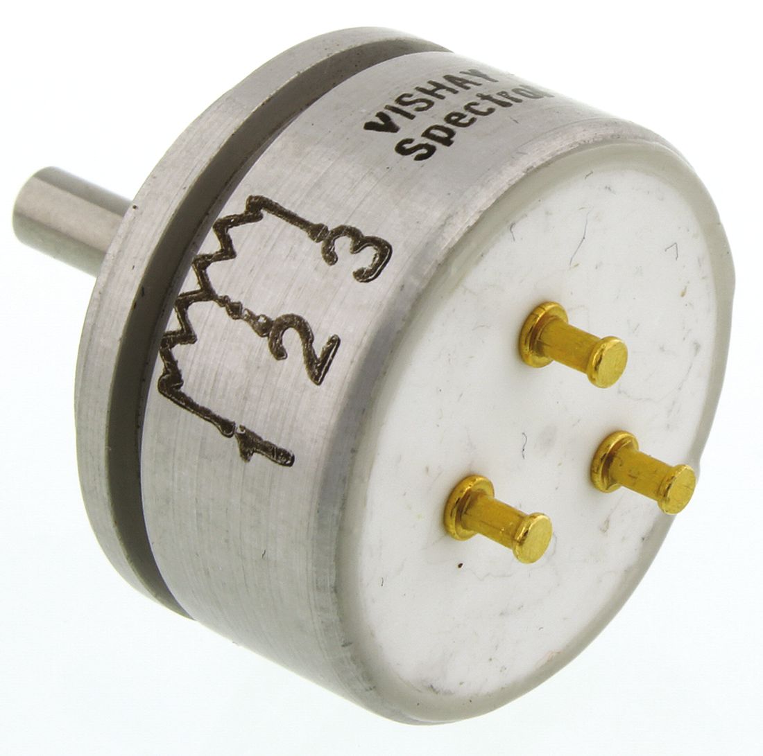 157s203mb9002 Vishay 157 20 kΩ Rotary Potentiometer 1-Turns 1-Gang Servo Mount, 157S203MB9002