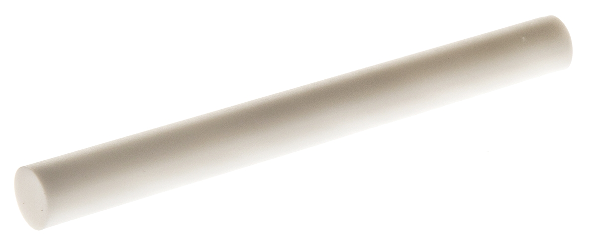 Goodfellow Ceramic Rod Machinable Glass Ceramic White, 100 mm L, 10 mm Diameter