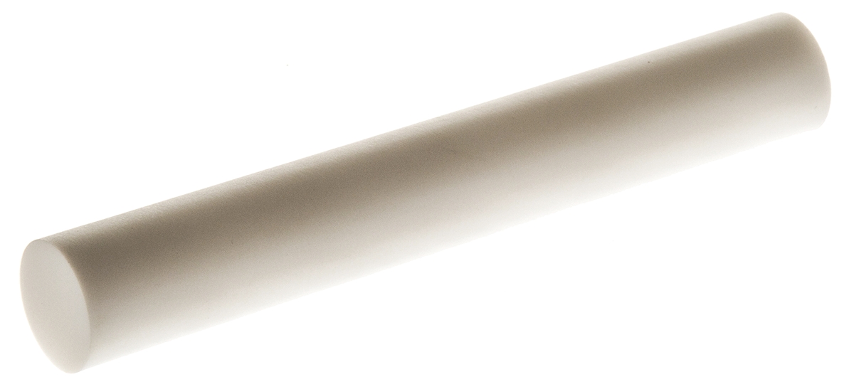 Goodfellow Ceramic Rod Machinable Glass Ceramic White, 100 mm L, 15 mm Diameter