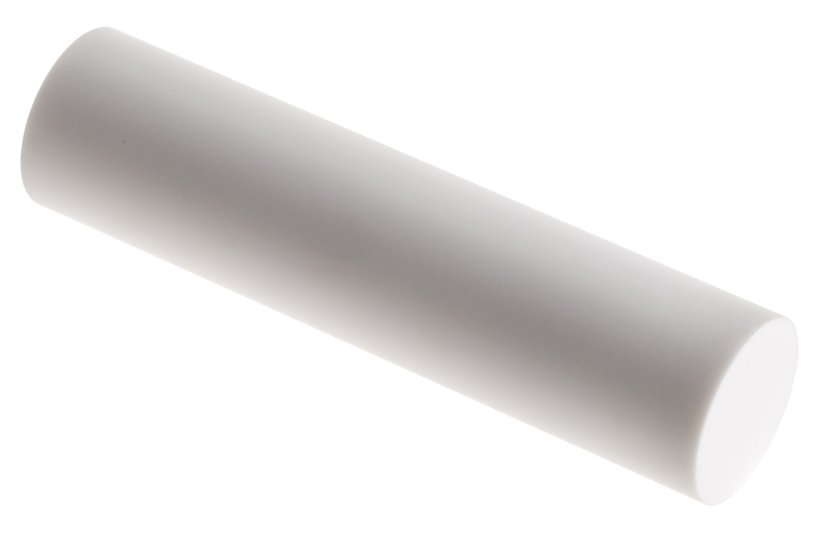 Goodfellow Ceramic Rod Machinable Glass Ceramic White, 100 mm L, 25 mm Diameter