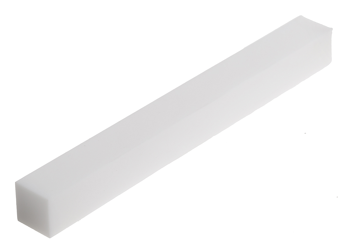 Goodfellow Ceramic Bar Machinable Glass Ceramic White, 100 mm L