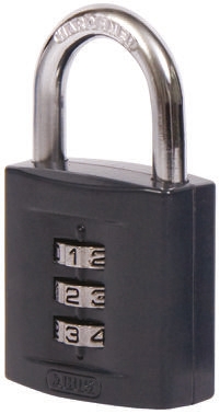 ABUS Combination Padlock Zinc, Steel Combination Padlock Weatherproof, 6.5 mm Shackle, 42 mm Body