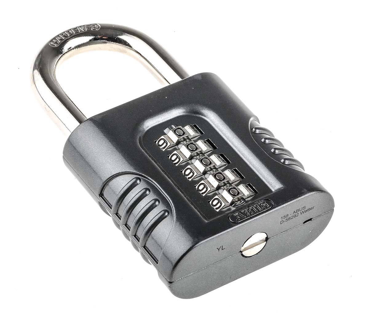 15865 ABUS Combination Padlock Zinc Combination Padlock Weatherproof, 10 mm Shackle, 63 mm Body