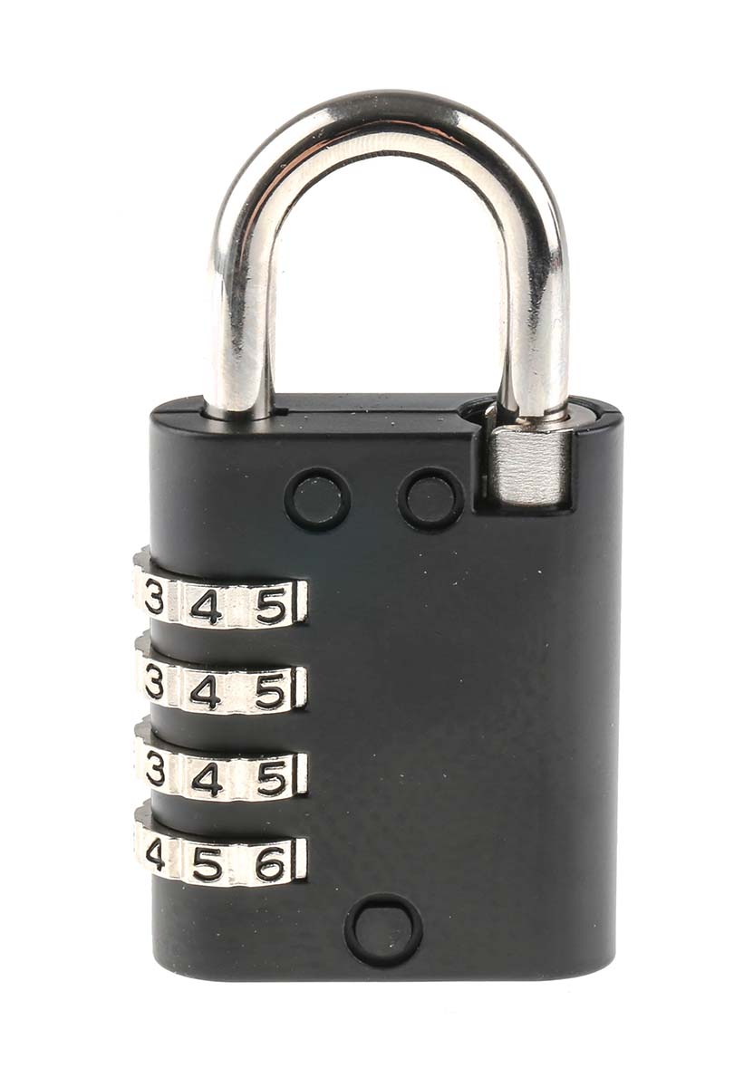 158kc45-ap4050 ABUS Combination Padlock Steel Combination Padlock Weatherproof, 6 mm Shackle, 45 mm Body