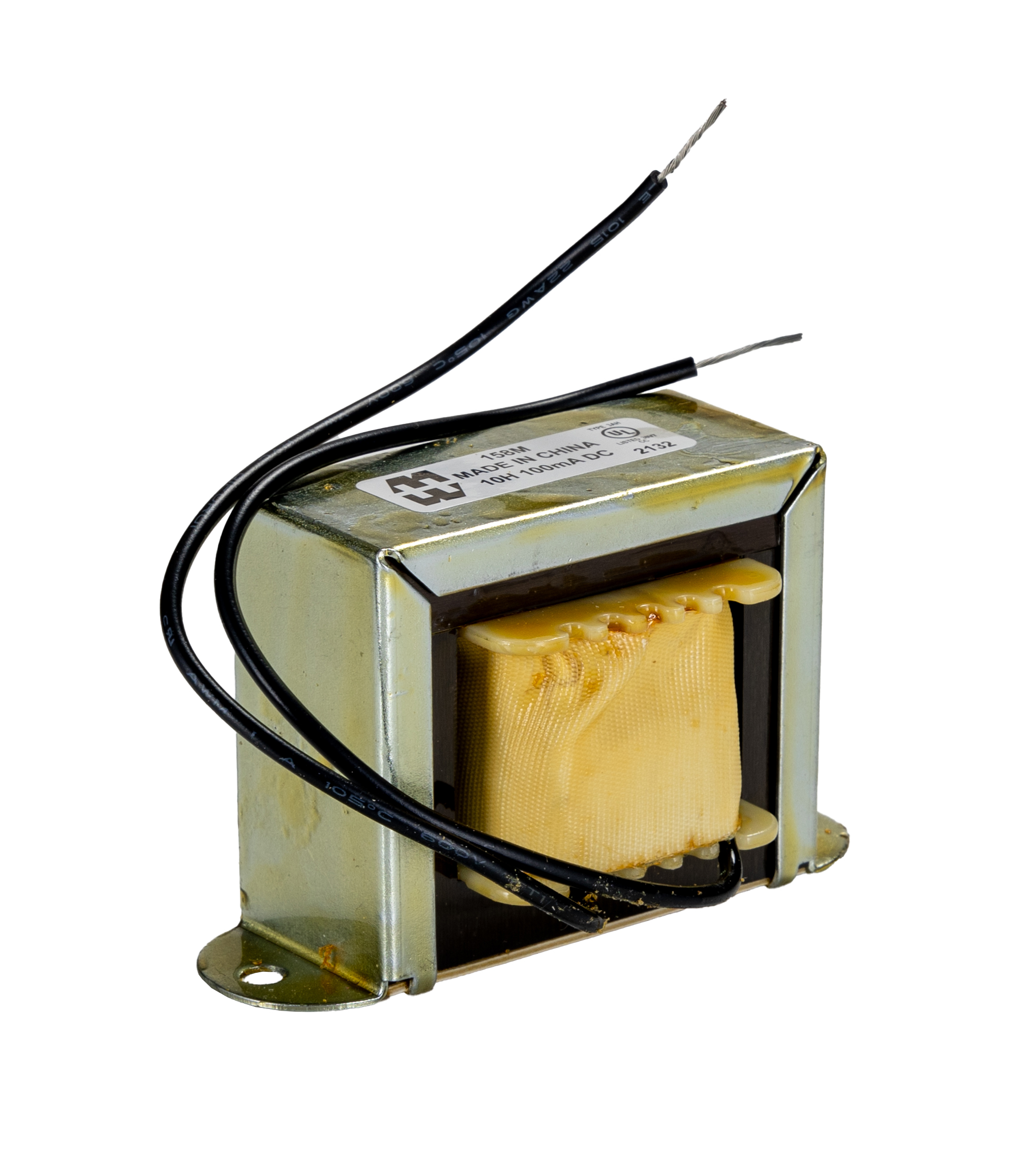 Hammond 10 μH Power Line Choke, 100 mA Idc, 195 Ω Rdc 500V, 158