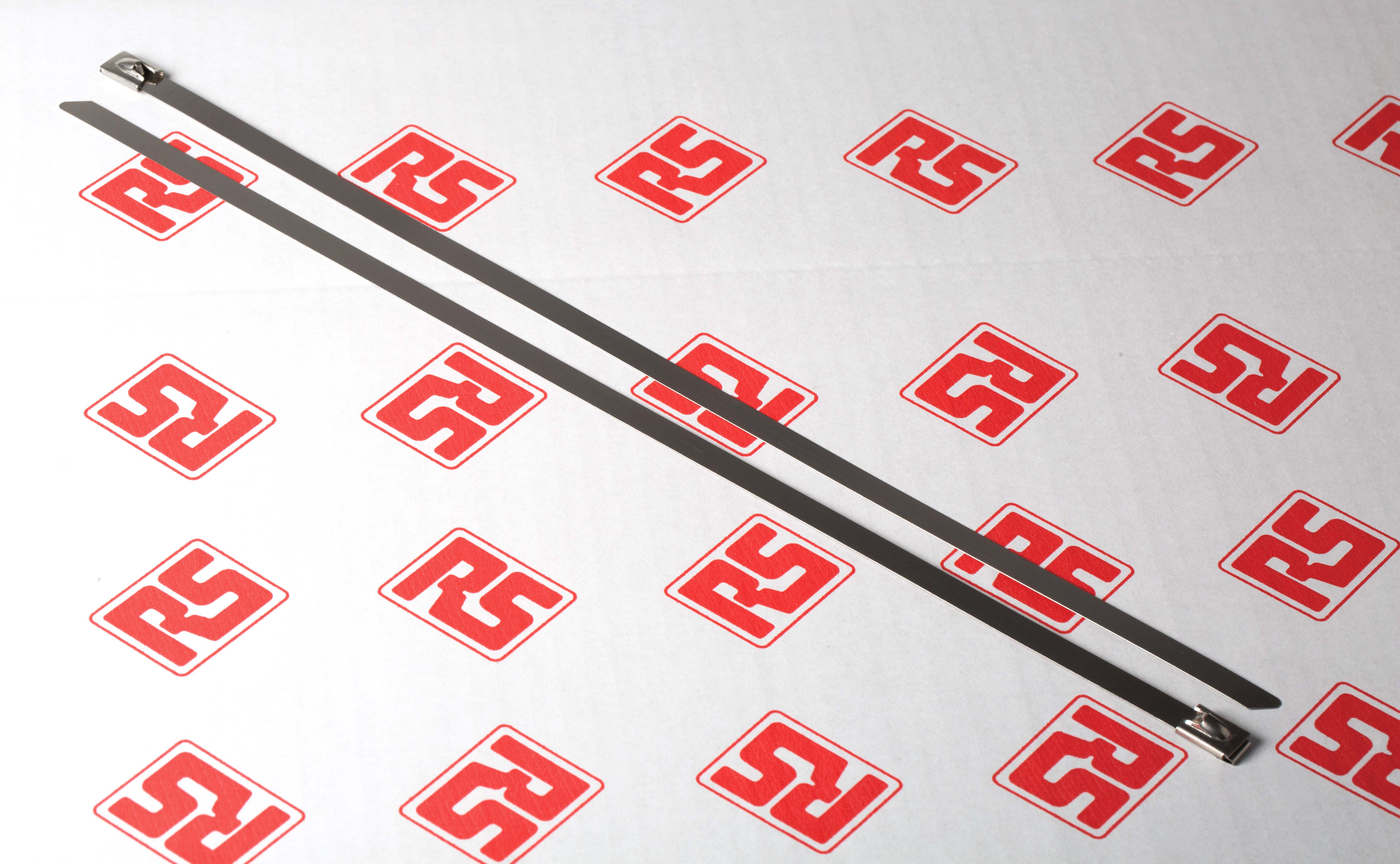 159-5335 RS PRO Cable Tie, Roller Ball, 360 mm x 7.9mm, Metallic 316 Stainless Steel