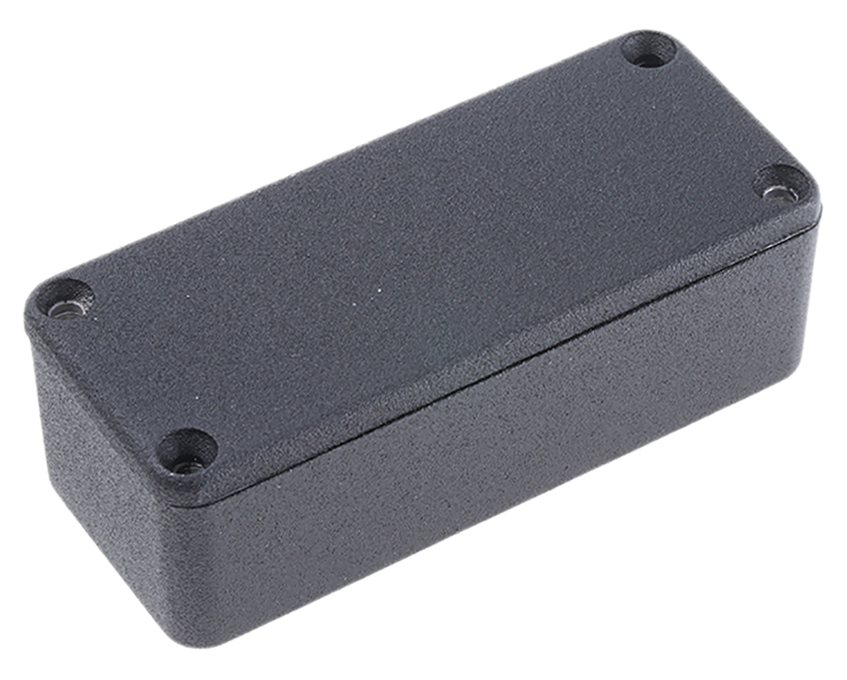 Hammond 1590 Series Black Die Cast Aluminium Enclosure, IP54 27 mm, 92.5 mm, 38.5 mm