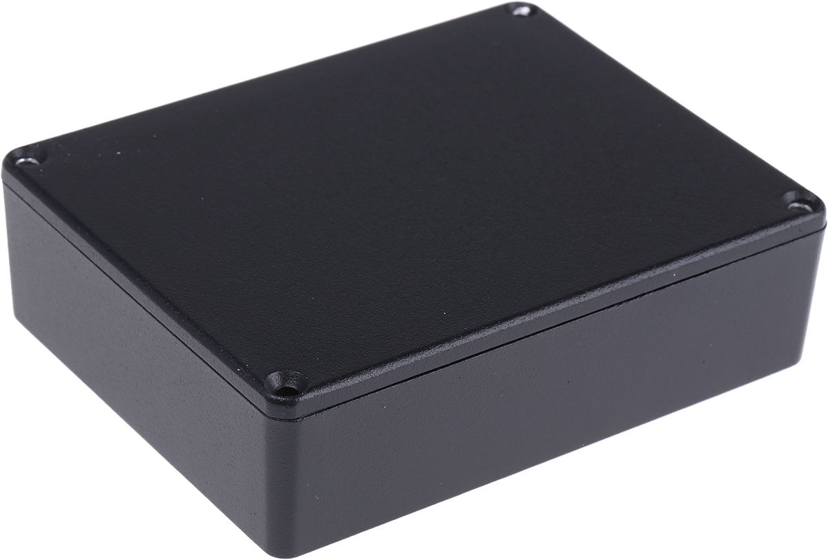Hammond 1590 Series Black Die Cast Aluminium Enclosure, IP54 30 mm, 118.5 mm, 93.5 mm