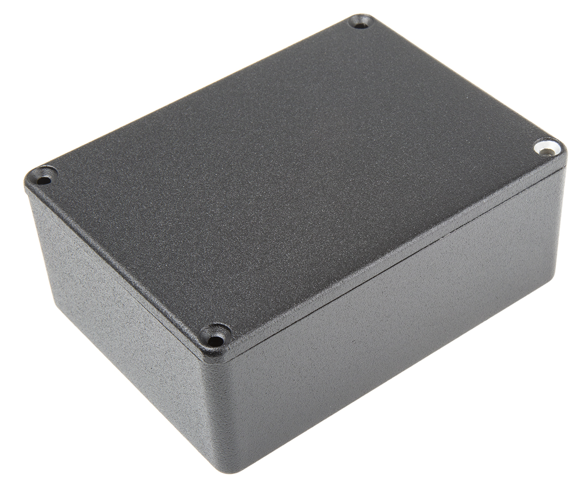 Hammond 1590 Series Black Die Cast Aluminium Enclosure, IP54 40 mm, 110.5 mm, 81.5 mm