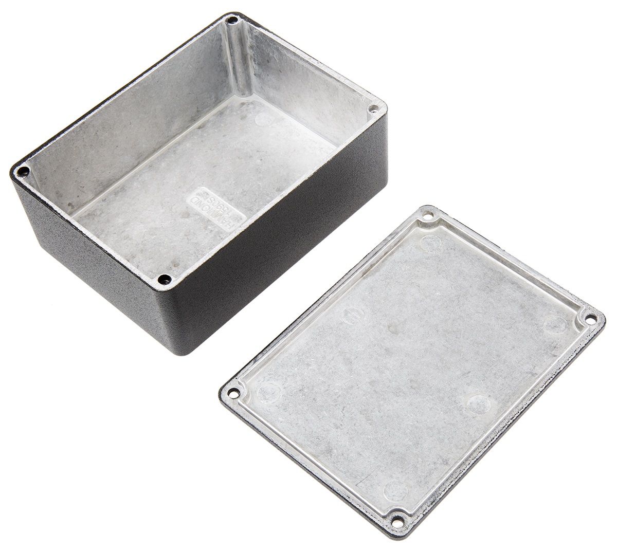 1590sbk Hammond 1590 Series Black Die Cast Aluminium Enclosure, IP54 40 mm, 110.5 mm, 81.5 mm