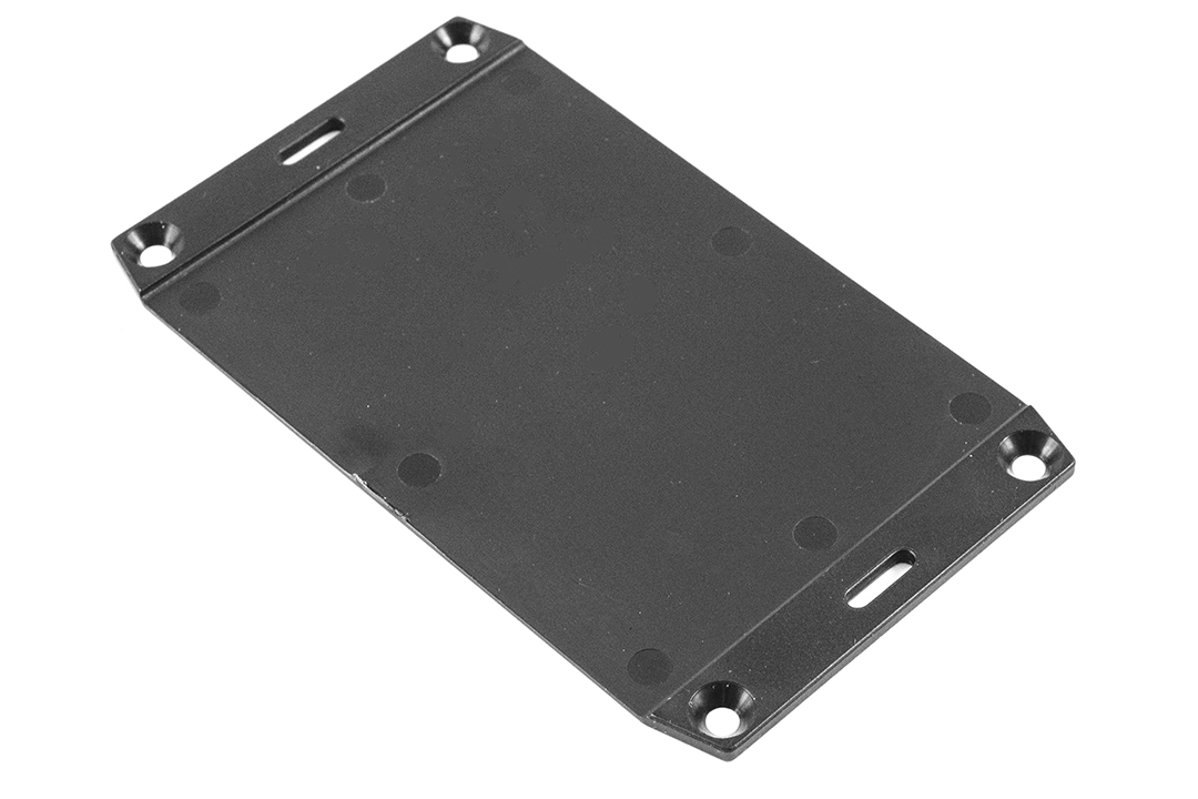 Hammond ABS Plastic Smooth Black Mounting Flange, 3.2in W, 109.22 mm L for Use with 1591S Enclosure
