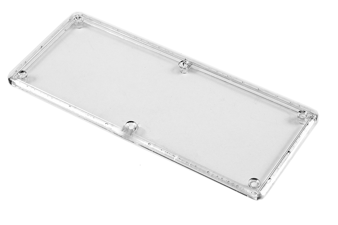 Hammond Polycarbonate Transparent Lid, 2.8in W, 165.1 mm L for Use with 1591H Enclosure