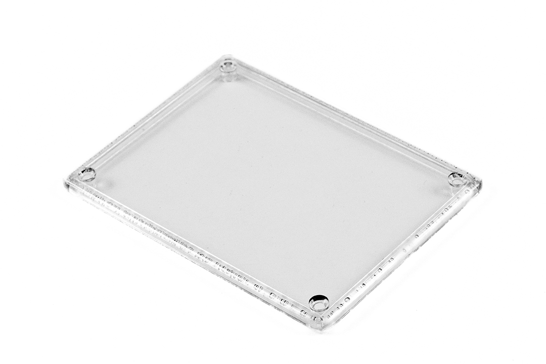 Hammond Polycarbonate Transparent Lid Plastic Flanges, 3.2in W, 109.22 mm L for Use with 1591S Enclosures