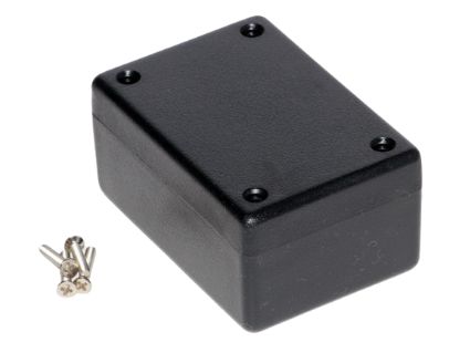 1594bbk Hammond 1594 Series Black Flame Retardant ABS Enclosure, IP54 28 mm, 81 mm, 56 mm