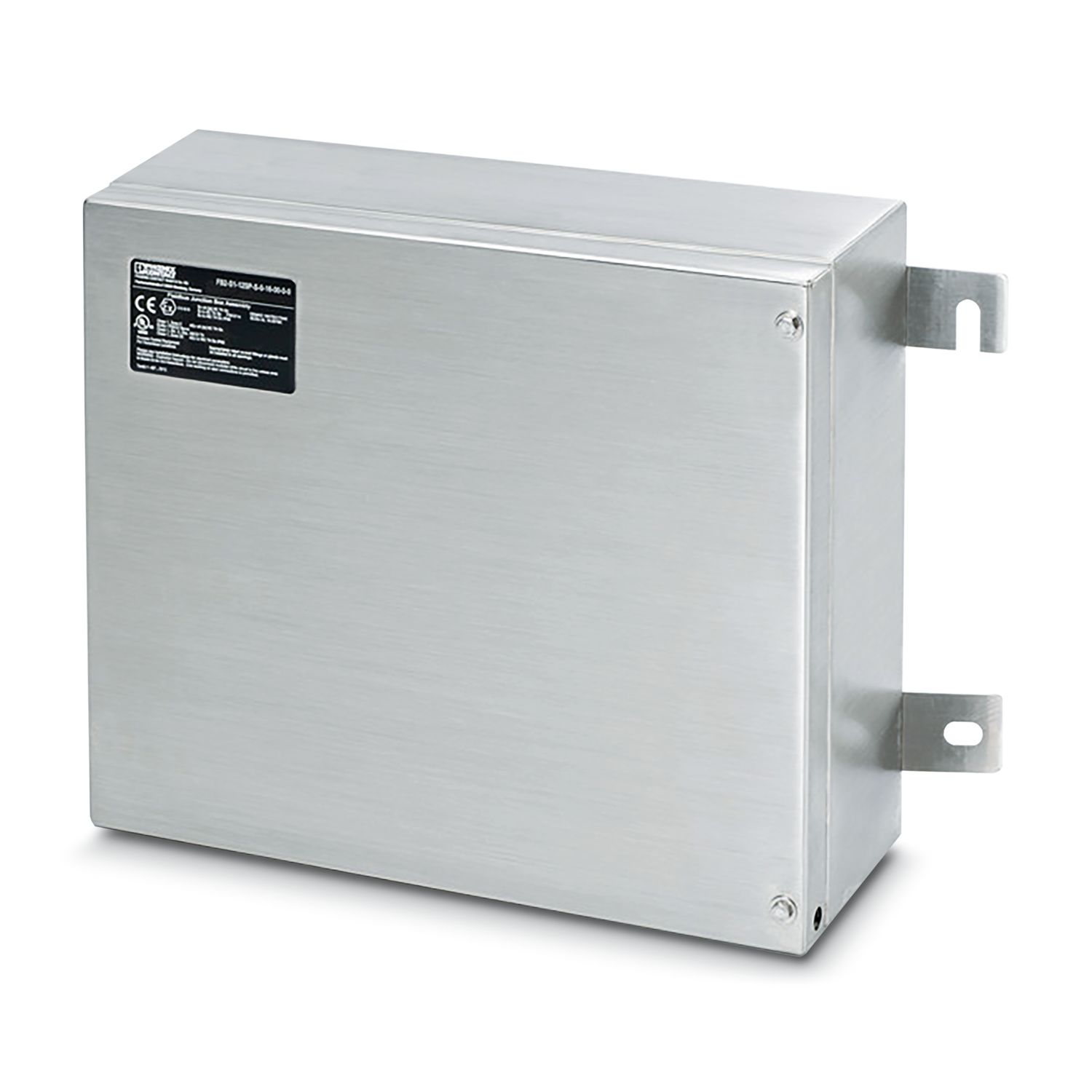 Phoenix Contact FB2-S1-12SP-T-0-16-00-0-0 Series Grey Stainless Steel Junction Box, IP66, 3 Terminals, ATEX, IECEx, 127