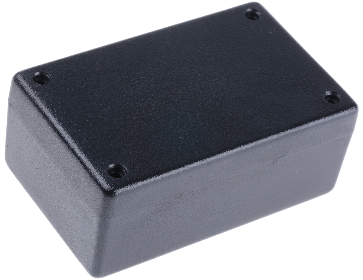 Hammond 1594 Series Black Flame Retardant ABS Enclosure, IP54 33 mm, 104 mm, 66 mm