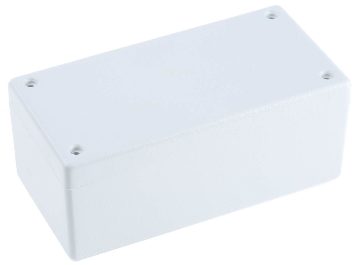 Hammond 1594 Series Grey Flame Retardant ABS Enclosure, IP54 43 mm, 131.5 mm, 66.3 mm