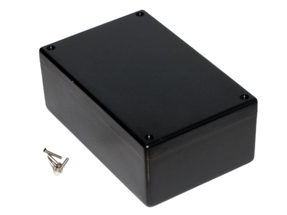 1594ebk Hammond 1594 Series Black Flame Retardant ABS Enclosure, IP54 64.9 mm, 167 mm, 107 mm