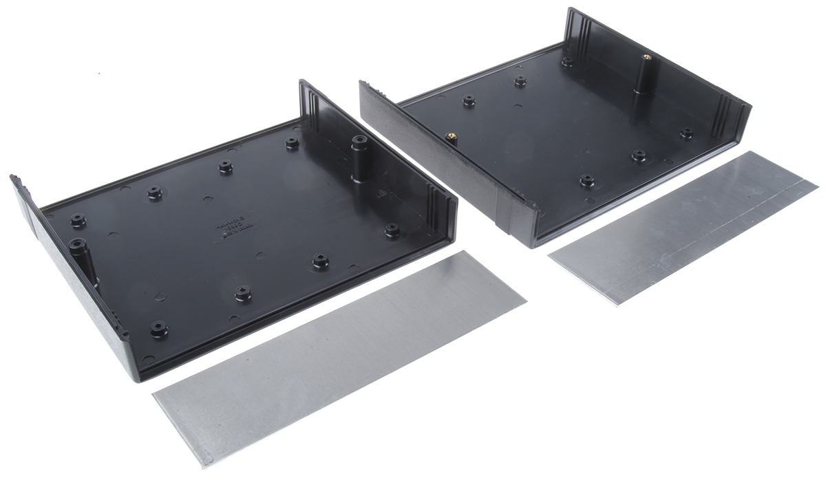 1598dbk Hammond 1598 Black Flame Retardant ABS Instrument Case 63.2 mm, 179.8 mm, 205.1 mm