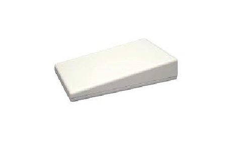 Hammond 1599T Series Grey ABS Plastic Desktop Enclosure Sloped Front, 220 mm 41 mm, 140 mm