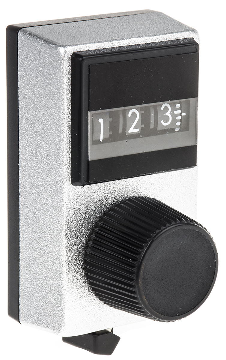 Vishay 17.7 mm Knob Diameter Black Potentiometer Knob for 6.35 mm Shaft Circular, 15A31B10