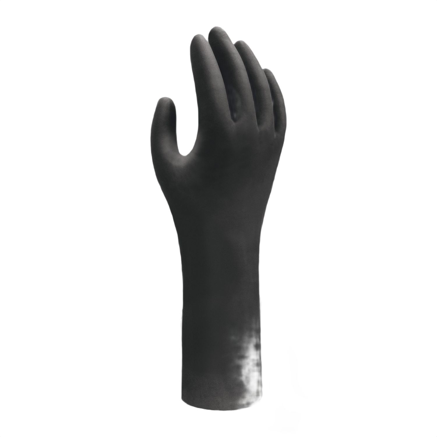 sho7565 Showa Showa Black Nitrile Anti-Static Work Gloves, Size L, Uncoated Coating