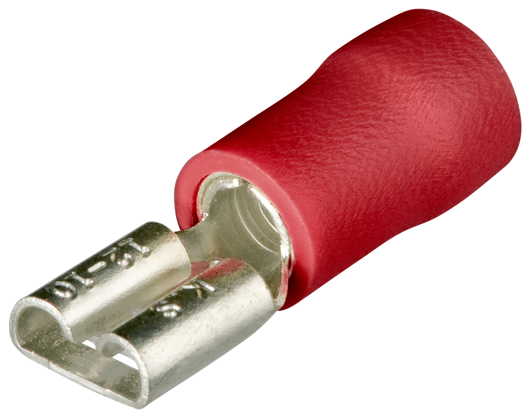 Knipex 97 99 0 Red Insulated Socket Spade Connector, 0.5mm² to 1mm²