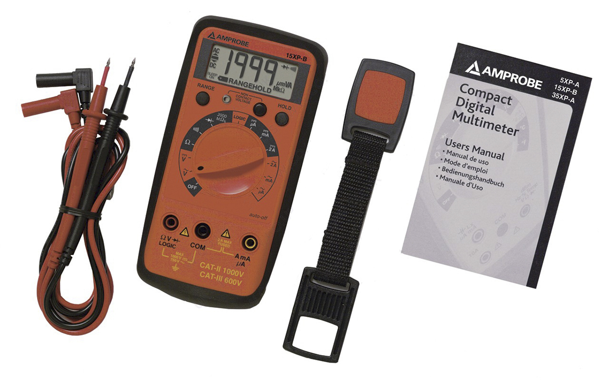 15xp-b Amprobe 15XPB 15XP-B Digital Digital Multimeter, 2 A ac, 2 A dc, 750 V ac, UKAS Calibrated