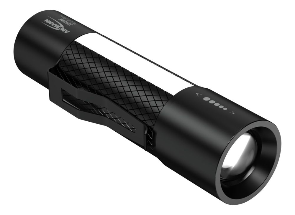 1600-0137-520 Ansmann LED Torch Black 220 lm, 125 mm